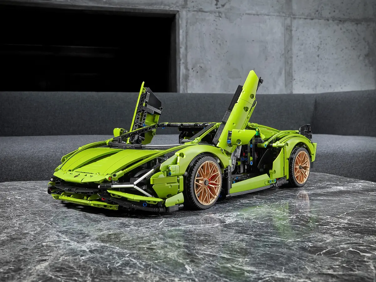 Scissor kapılar açık Lamborghini modeli